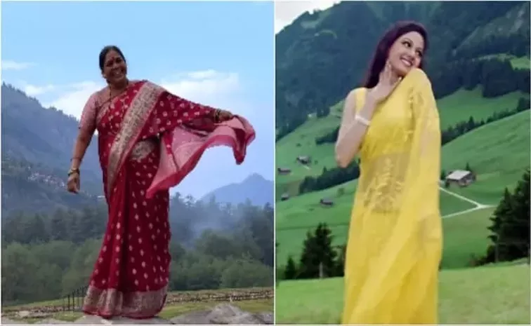 Woman Fulfills Bollywood Dream By Dancing To Sridevis Mitwa In Manali