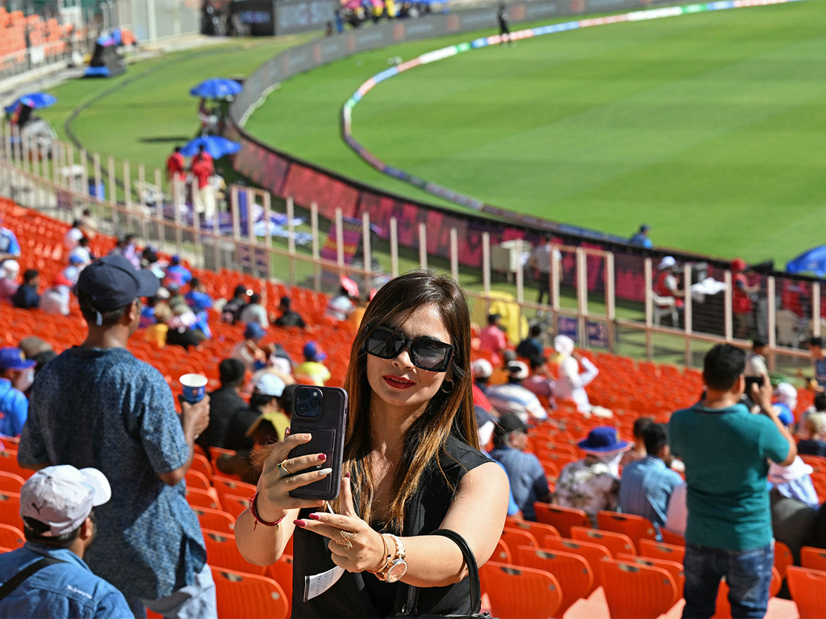 England and New Zealand at the Narendra Modi Stadium in Ahmedabad - Sakshi