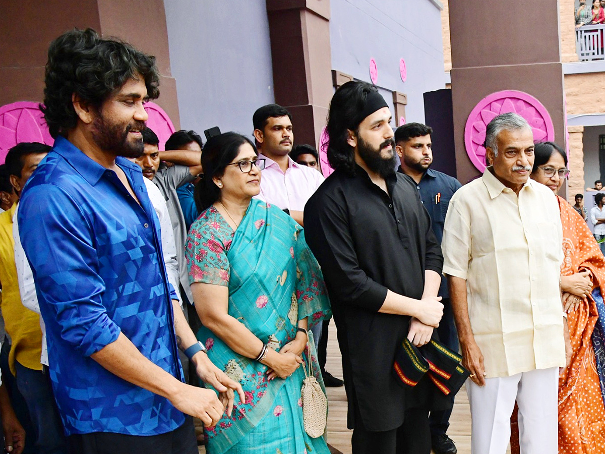Akkineni Nagarjuna Son Akhil Visit Andhra University PHotos - Sakshi