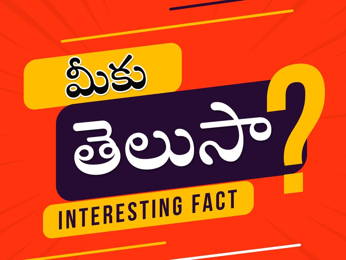 Do You Know These Interesting Facts - Sakshi