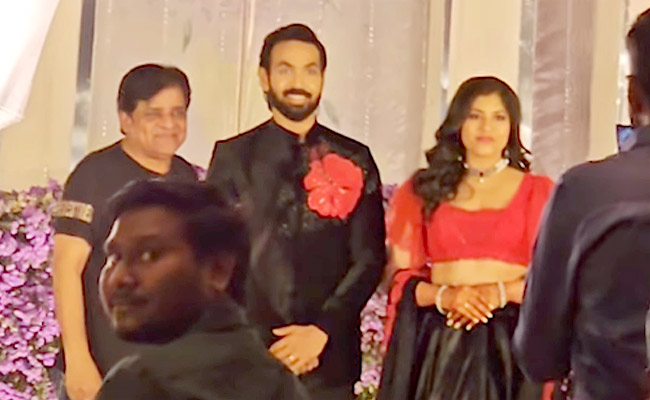 Bigg Boss Maanas Nagulapalli And Srija Marriage Reception Photos - Sakshi