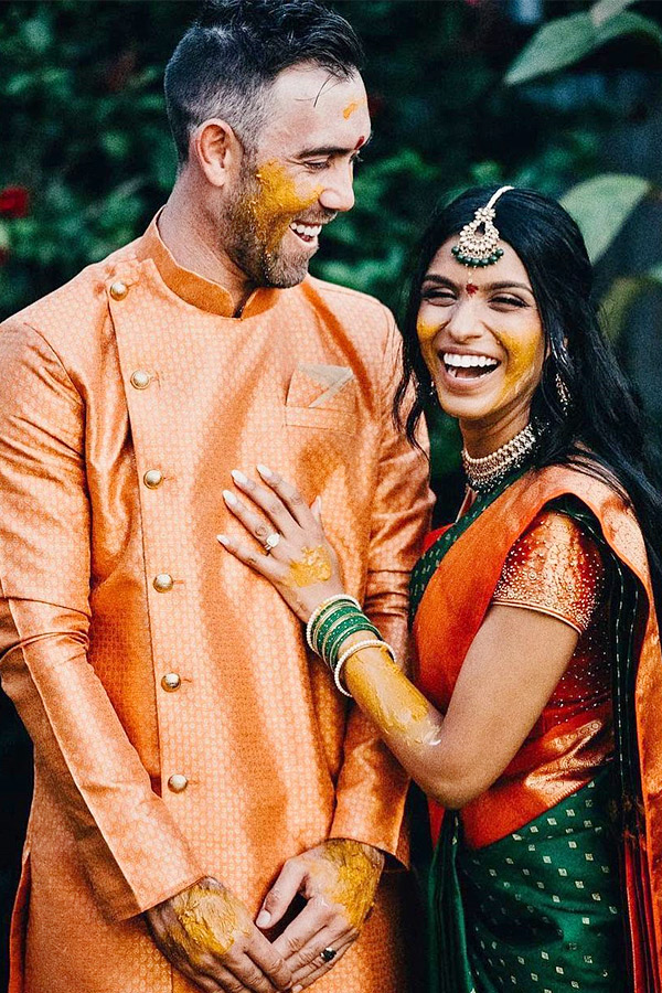 Glenn Maxwell wife celebrated his double century with a post that went viral Photos - Sakshi