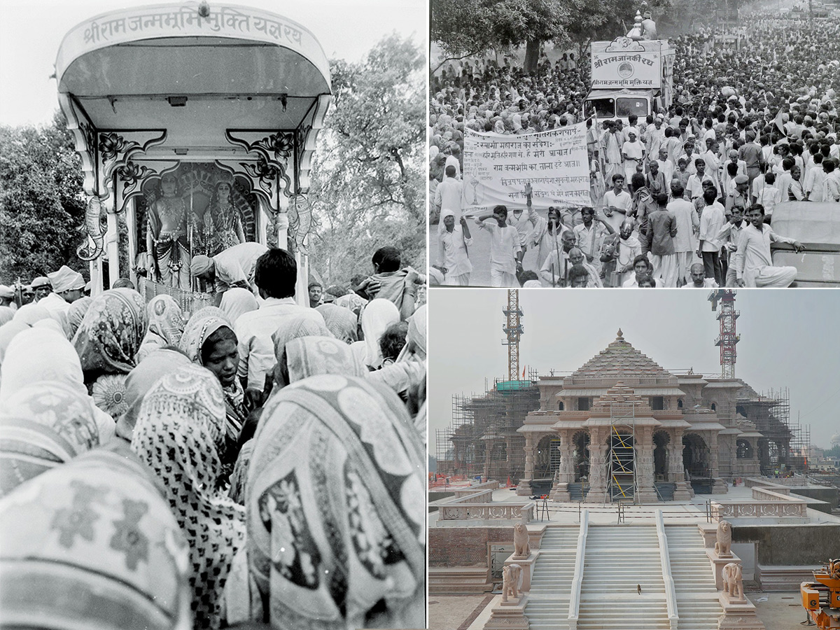 Ayodhya Ram Temple Then And Now Pics - Sakshi