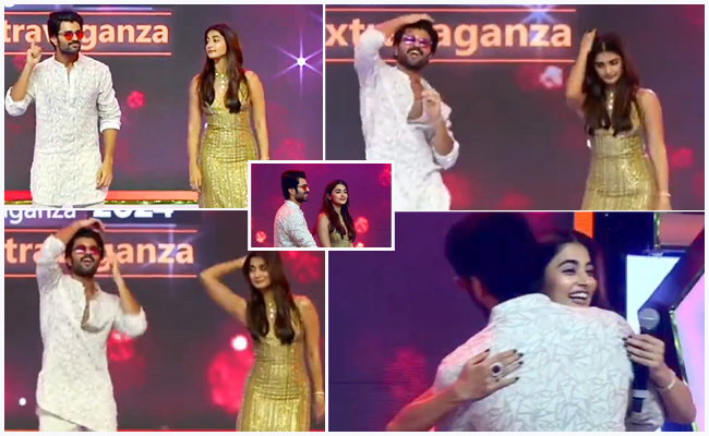 Vijay Deverakonda And Pooja Hegde Dance For Nanda Nandana Song Family Star Movie Photos - Sakshi
