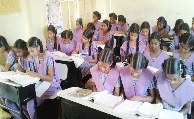 students trying to best rankings in kgbv - Sakshi