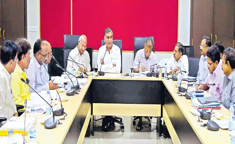  Minister Harish rao meeting with Quality Control, Designs Engineers - Sakshi