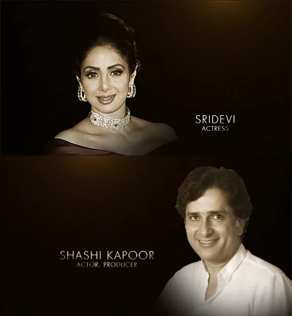 Academy pays tribute to Sridevi and Shashi Kapoor - Sakshi