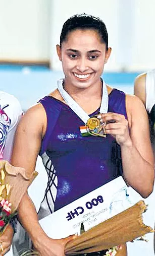 Dipa Karmakar wins gold in Gymnastics World Challenge Cup - Sakshi