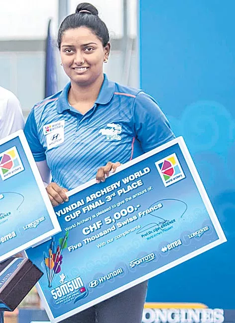Archer Deepika Kumari wins bronze at World Cup Final - Sakshi