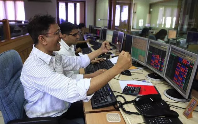 Sensex Gains Over 400 Points, Nifty Above 10400 - Sakshi