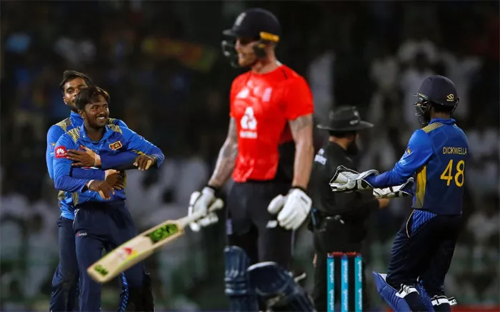 Sri Lanka hammer England by 219 runs (DLS) in fifth ODI  - Sakshi