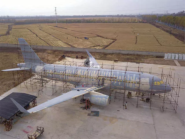 China Farmer Built Life Size Airplane - Sakshi
