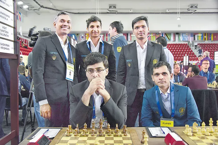 Indian men finish sixth; women eighth in Chess Olympiad - Sakshi