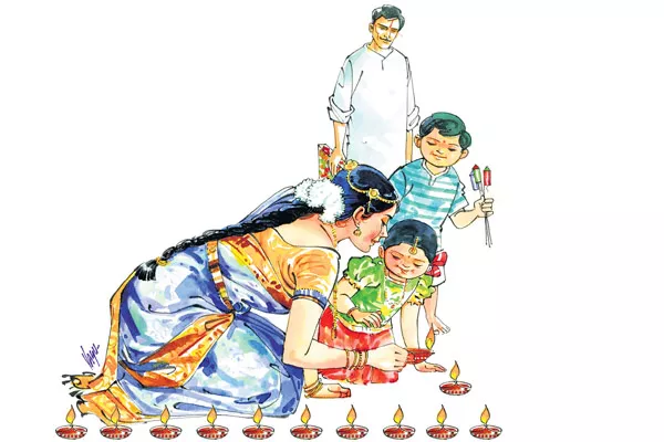 Diwali on Wednesday  - Sakshi