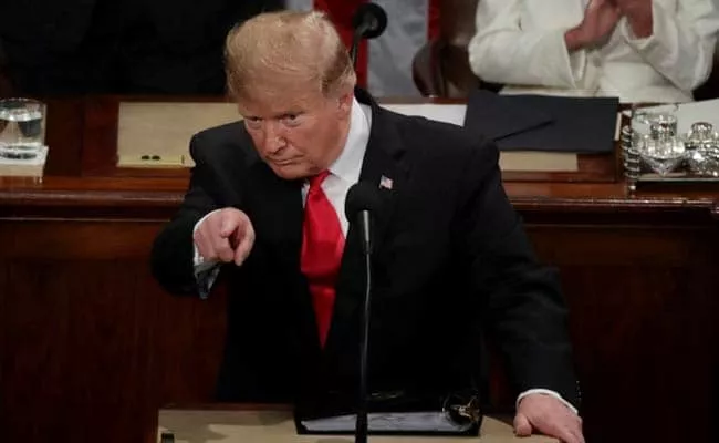 Trump In State Of The Union Address Said He Will Built Border Wall - Sakshi