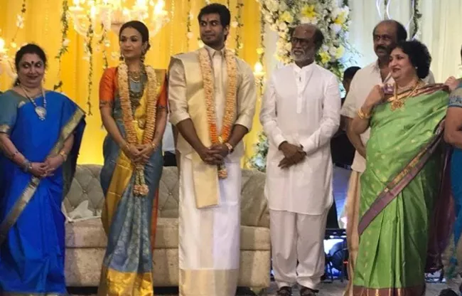 Soundarya Rajinikanth And Vishagan Wedding Reception - Sakshi