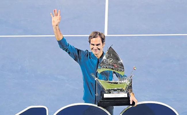  Tennis world reacts to Roger Federer 100th singles title - Sakshi