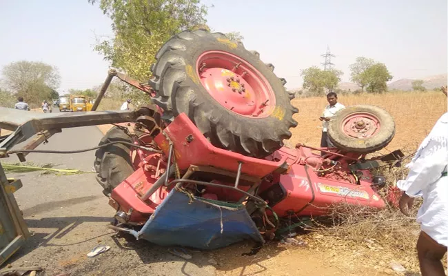 Tractar Accident Two Killed In NP Kunta - Sakshi