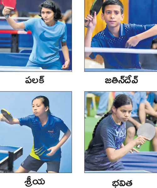 Palak, Jashan Sai Won Table Tennis Titles - Sakshi