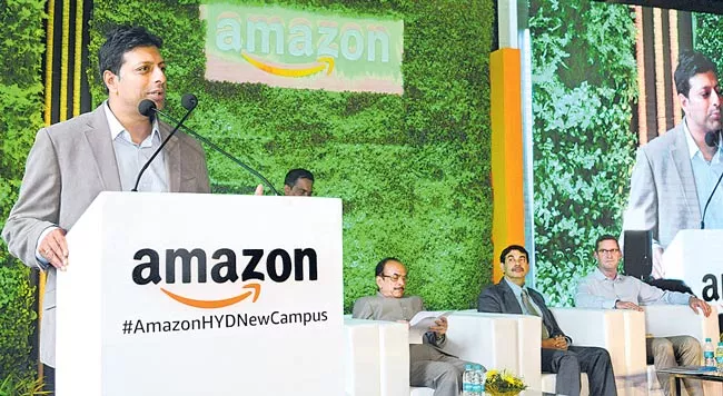 World is largest Amazon campus opens in Hyderabad - Sakshi