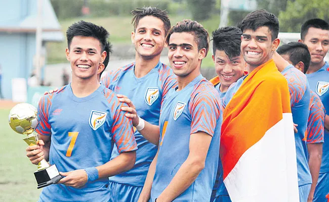Indian Youth Football Team Won The South Asian Tournament - Sakshi