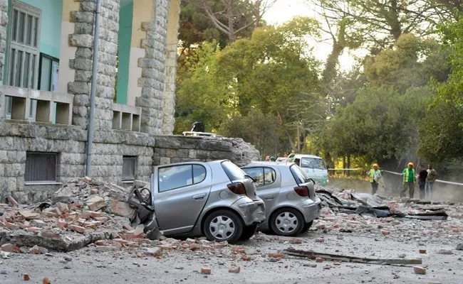 Huge earthquake in Albania - Sakshi