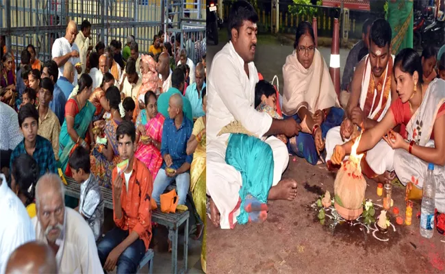 People Visit Srisailam For Karthika Masam Pooja - Sakshi