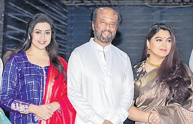 rajinikanth with director shiva new movie launch - Sakshi