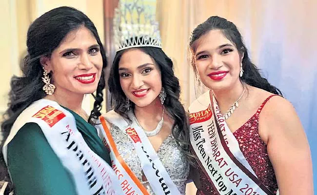 Mother And Daughters Wins Miss India USA 2019 - Sakshi