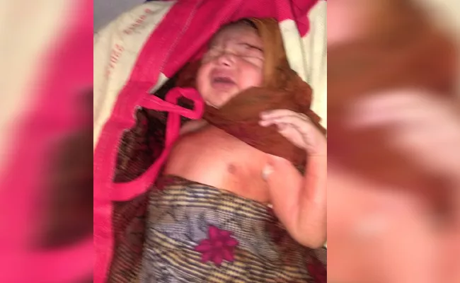 Mother Leaves Baby in Bag Adoni Kurnool - Sakshi