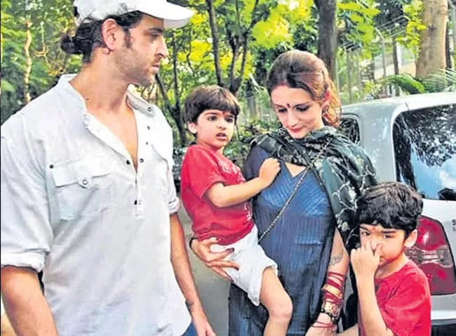 Sussanne Khan moves in with ex-husband Hrithik Roshan to co-parent sons - Sakshi