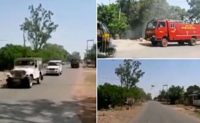 Police Siren To Scare Away Locust Swarms In Panna at Madhya Pradesh - Sakshi