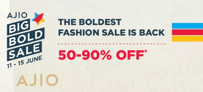 AJIO.com Presents Big Bold Sale - Sakshi