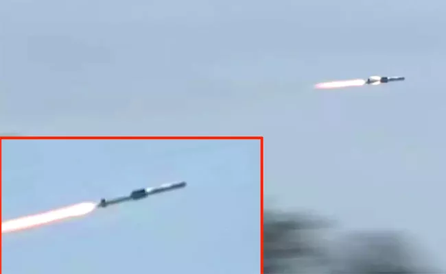 Spectacular Trials Of HELINA Dhruvastra Anti-tank Guided Missile - Sakshi
