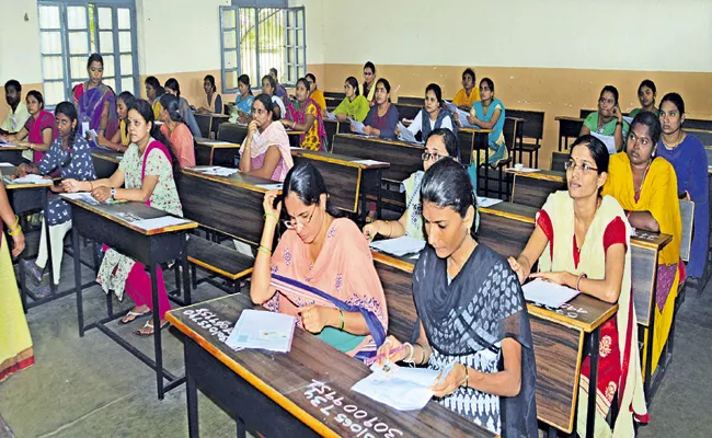 Written exams to fill the vacancies in the village and ward secretariats - Sakshi