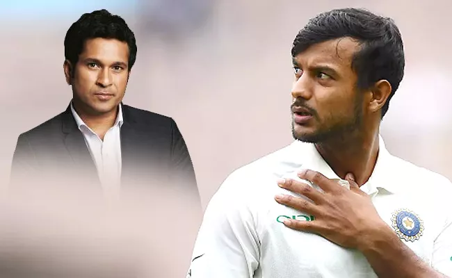 Sachin Tendulkar Picks Mayank Agarwal As India Opener Australia Tests - Sakshi