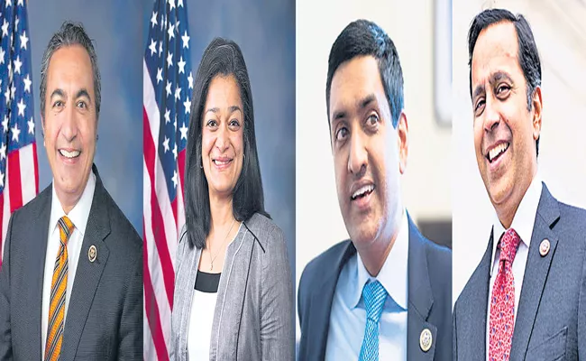 Four Democratic Indian-Americans Re-Elected to US House of Representatives - Sakshi