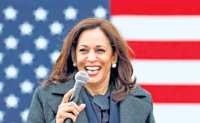 Kamala Harris has made history as the first woman elected to be vice president in the US - Sakshi