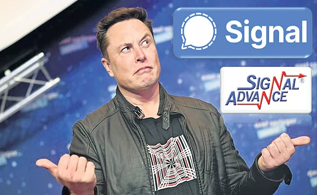 Signal sees surge in new signups after boost from Elon Musk - Sakshi
