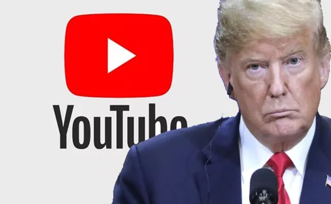 YouTube Suspends Trump Channel Temporarily Over Potential For Violence - Sakshi