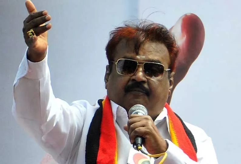 Tamil Nadu Assembly Polls 2021 DMDK Leader Vijayakanth Participate In Road Show - Sakshi