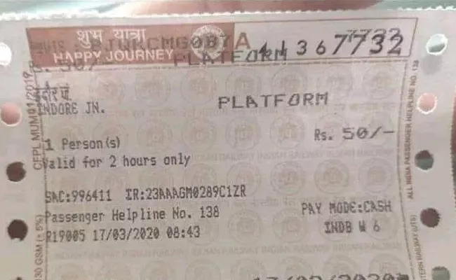 Platform Ticket Rate Hiked In South Central Railway - Sakshi