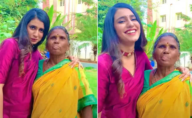 Priya Prakash Varrier Fun With Gangavva Video Goes Viral - Sakshi