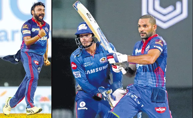 Delhi Capitals beat Mumbai Indians by six wickets - Sakshi