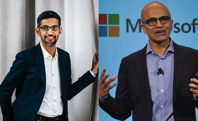 Microsoft Google CEOs to help India  Covid-19 crisis deepens - Sakshi