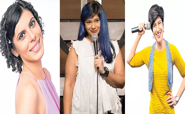 Anu Menon And Jeeya Sethi Neeti Palta Stand Up Comedy Profession And Rocking - Sakshi