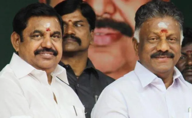 Panneerselvam Group Protesting In Assembly Opposition Leader Post AIADMK - Sakshi