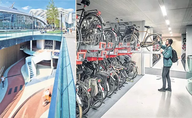 Do You Know Where Is Worlds Largest Bicycle Parking, Here It Is - Sakshi