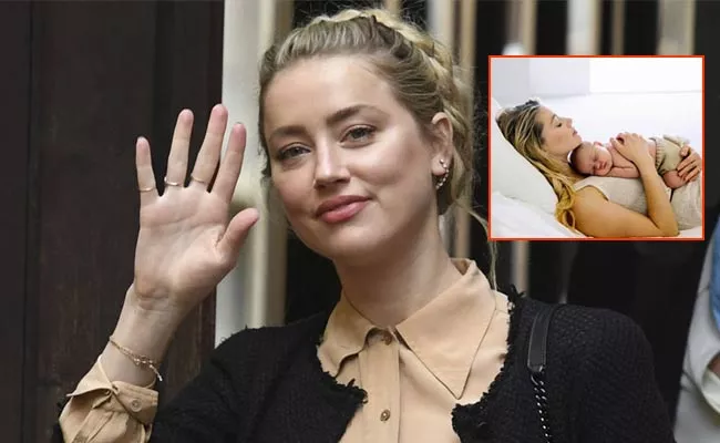Netizens Slammed Over Actress Amber Heard Announces Birth Of First Child - Sakshi