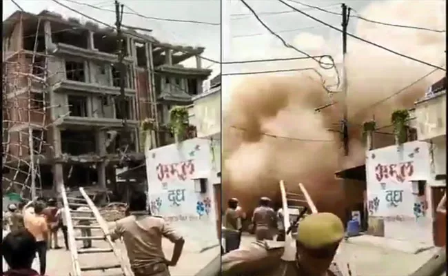 EX MP Dawood Ahmed Building Demolition In Seconds Became Viral - Sakshi